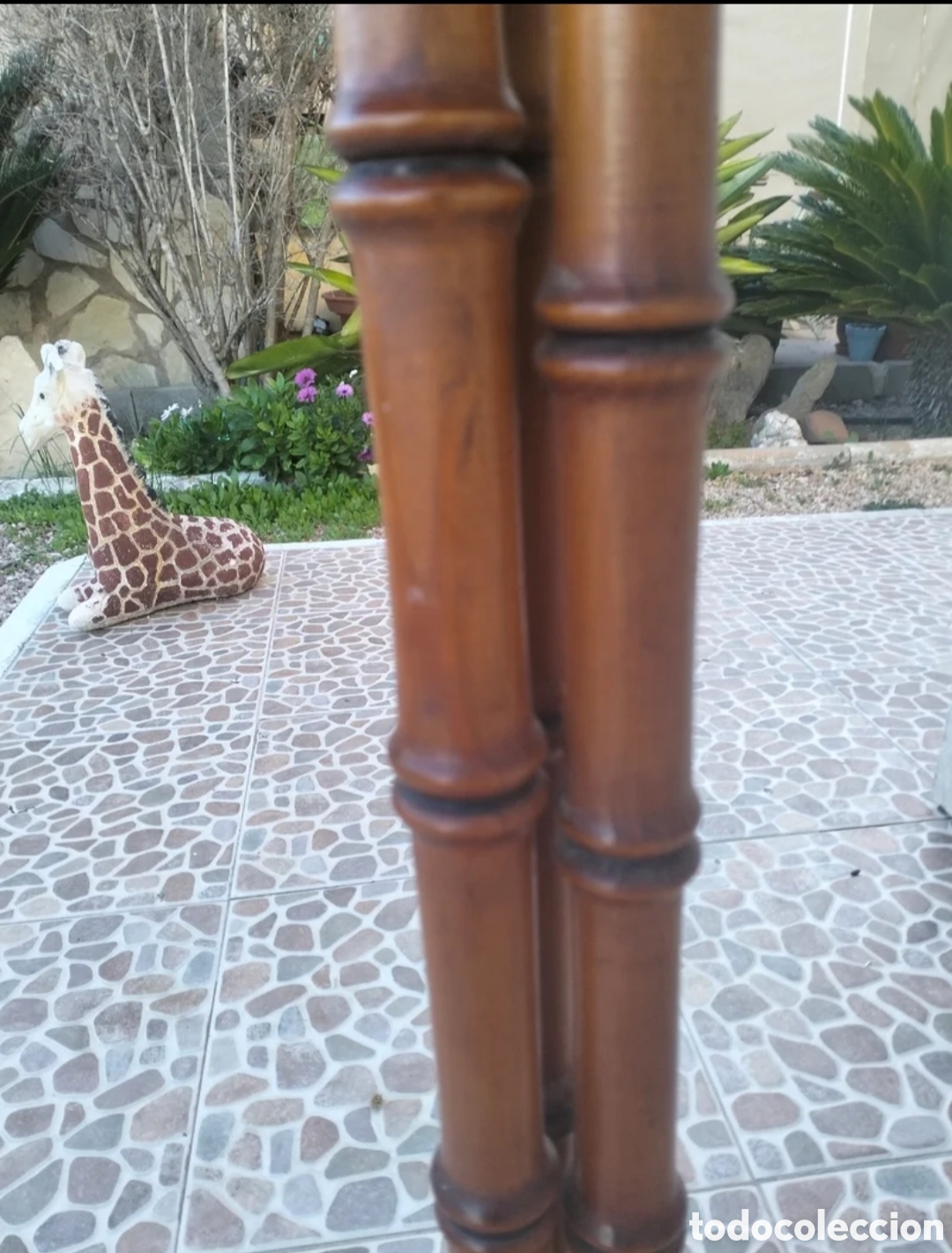Antig&uuml;edades: Pedestal antiguo de madera - Foto 5