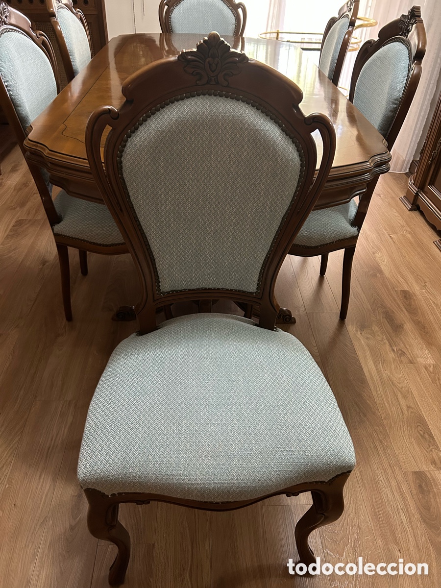 Antig&uuml;edades: Mesa de comedor de madera maciza - Foto 6