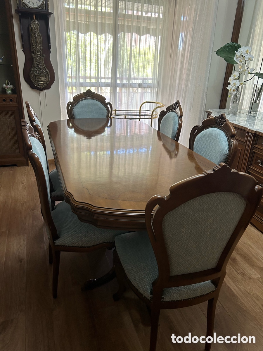 Antig&uuml;edades: Mesa de comedor de madera maciza - Foto 1