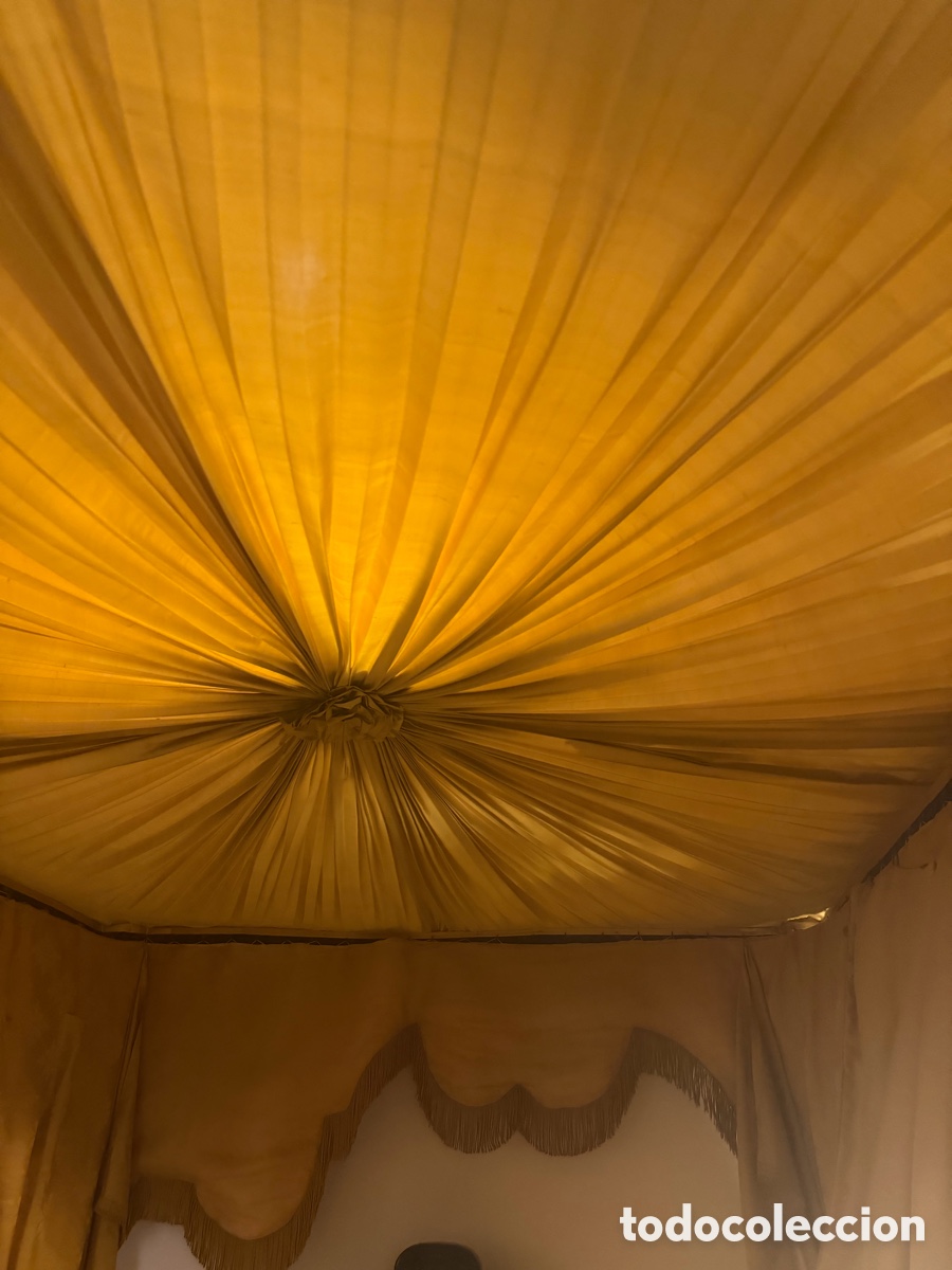 Antig&uuml;edades: espectacular cama de caoba con dosel - Foto 4