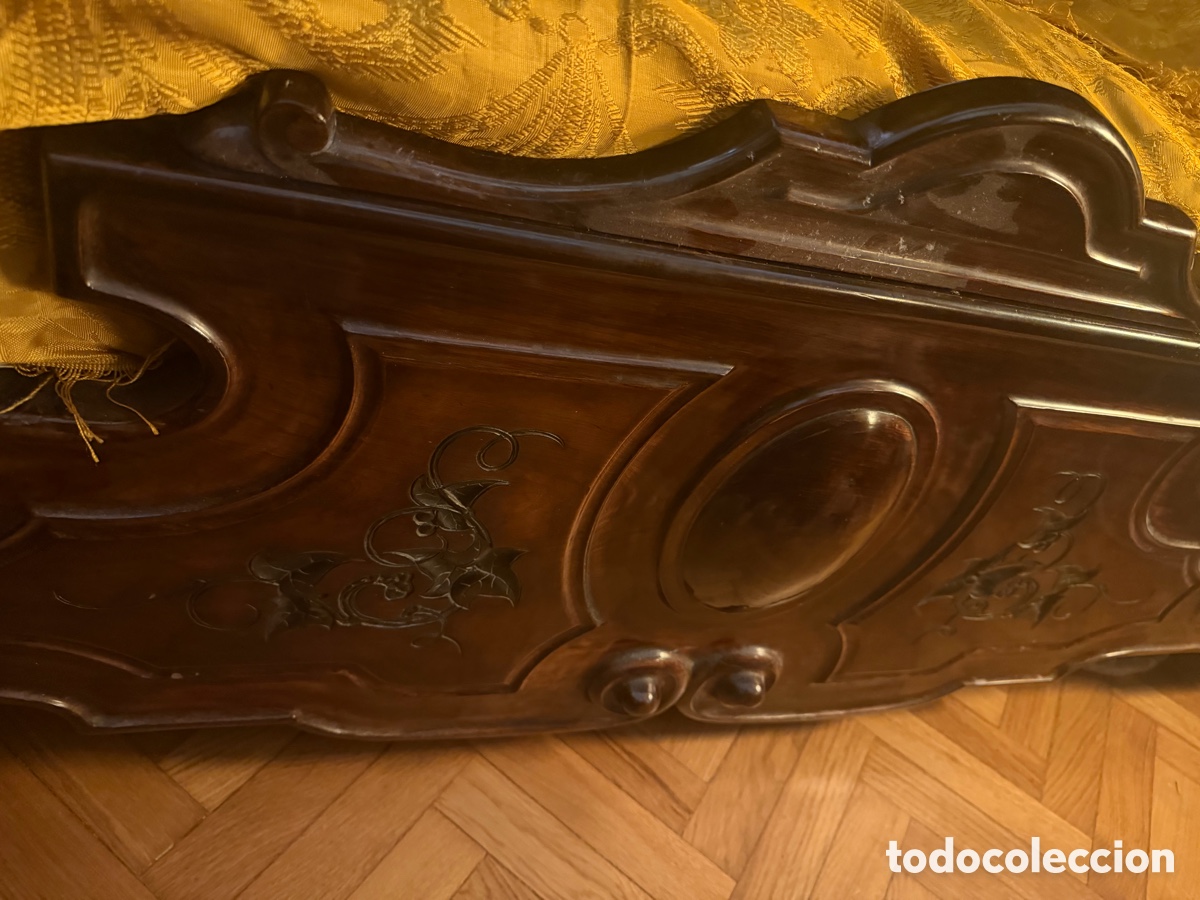 Antig&uuml;edades: espectacular cama de caoba con dosel - Foto 8