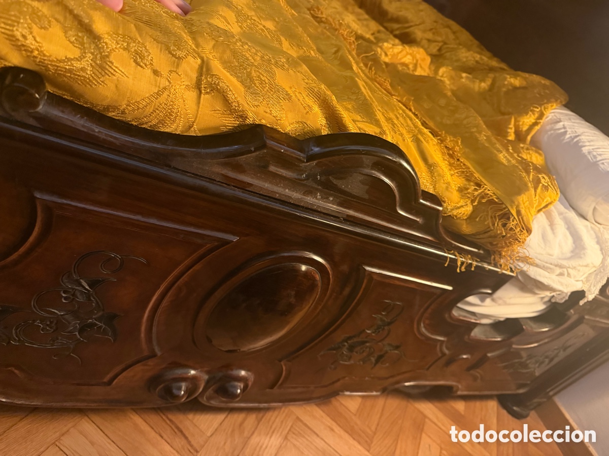 Antig&uuml;edades: espectacular cama de caoba con dosel - Foto 9
