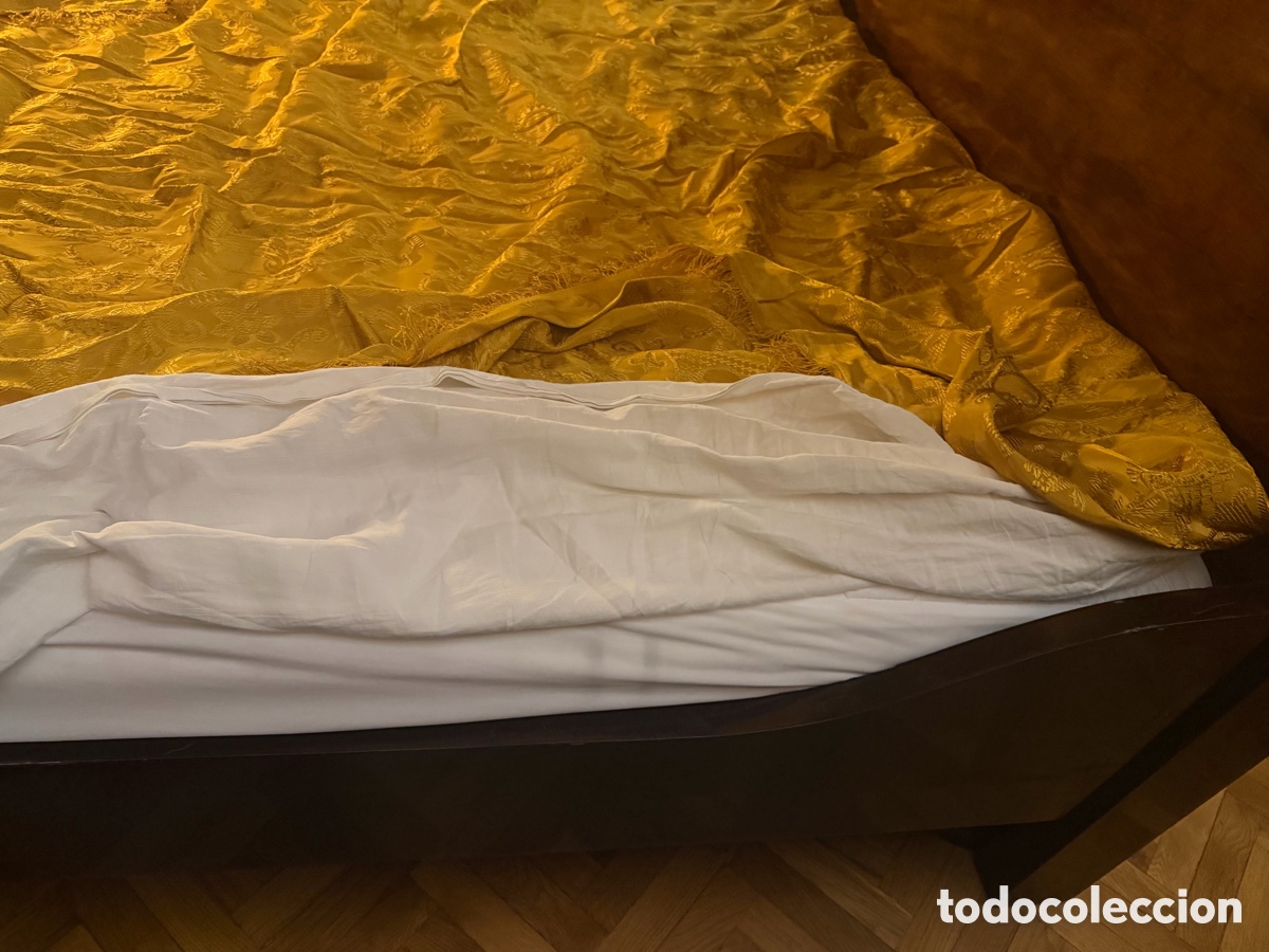 Antig&uuml;edades: espectacular cama de caoba con dosel - Foto 12