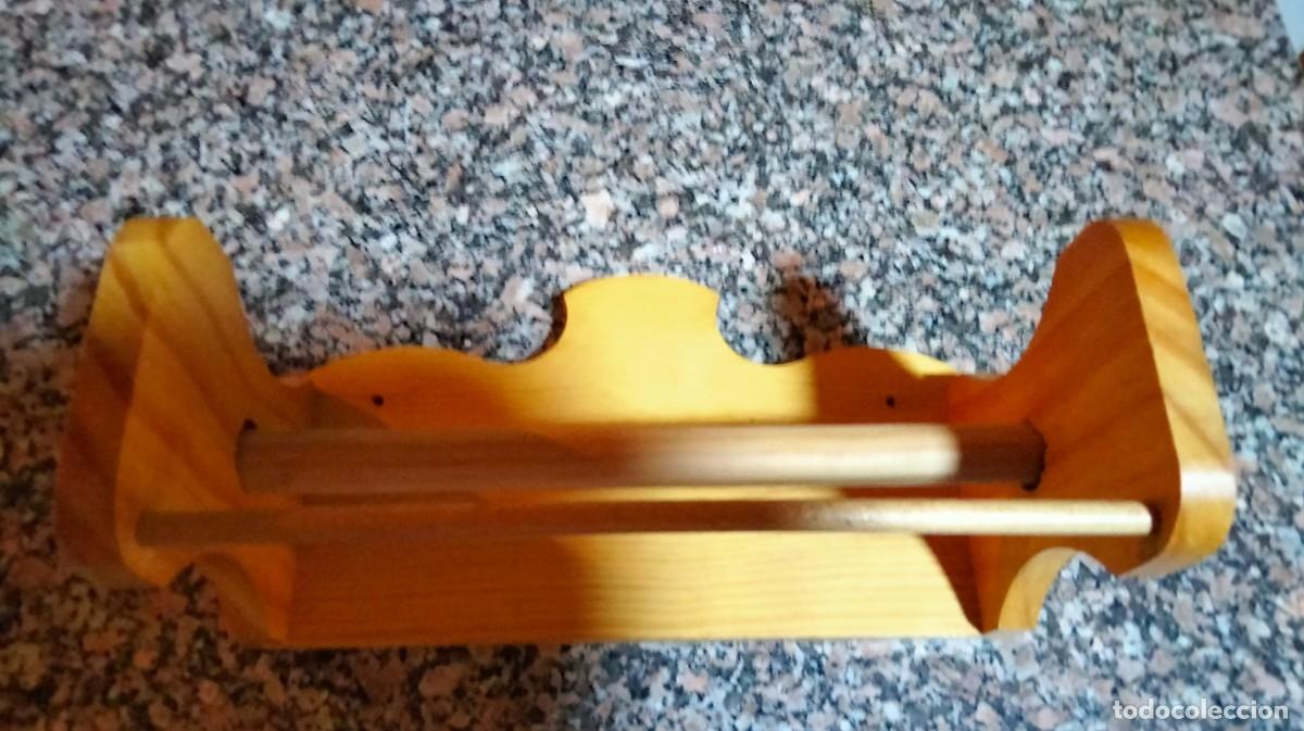Antig&uuml;edades: soporte de madera para papel de cocina - Foto 6