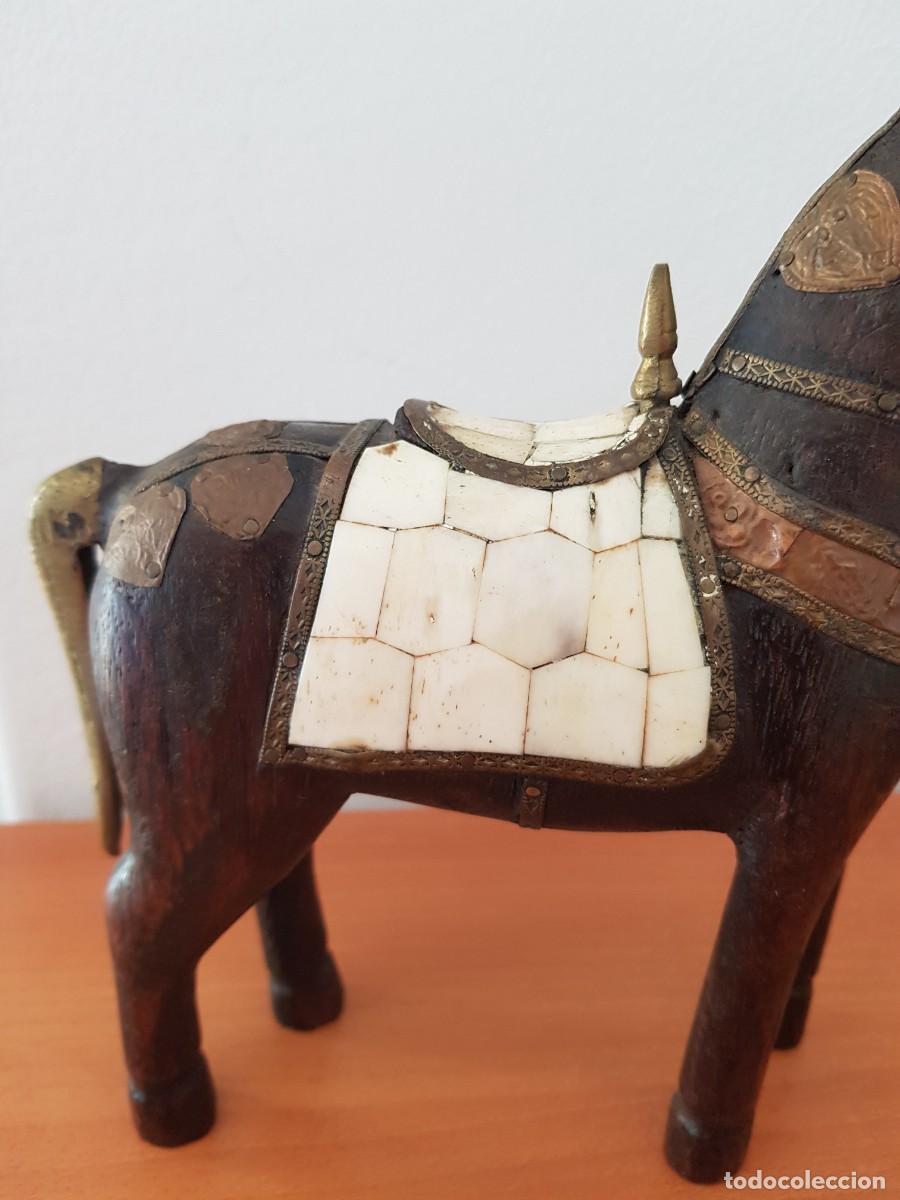 Antig&uuml;edades: CABALLO DE MADERA ANTIGUO - Foto 5