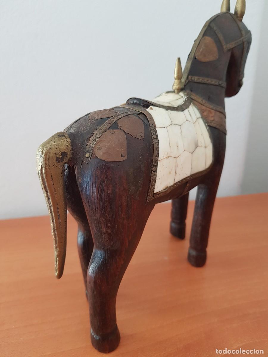 Antig&uuml;edades: CABALLO DE MADERA ANTIGUO - Foto 6