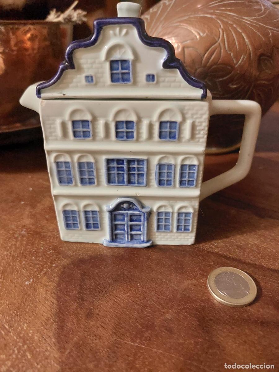 Antig&uuml;edades: TETERA CERAMICA AZUL - Foto 1