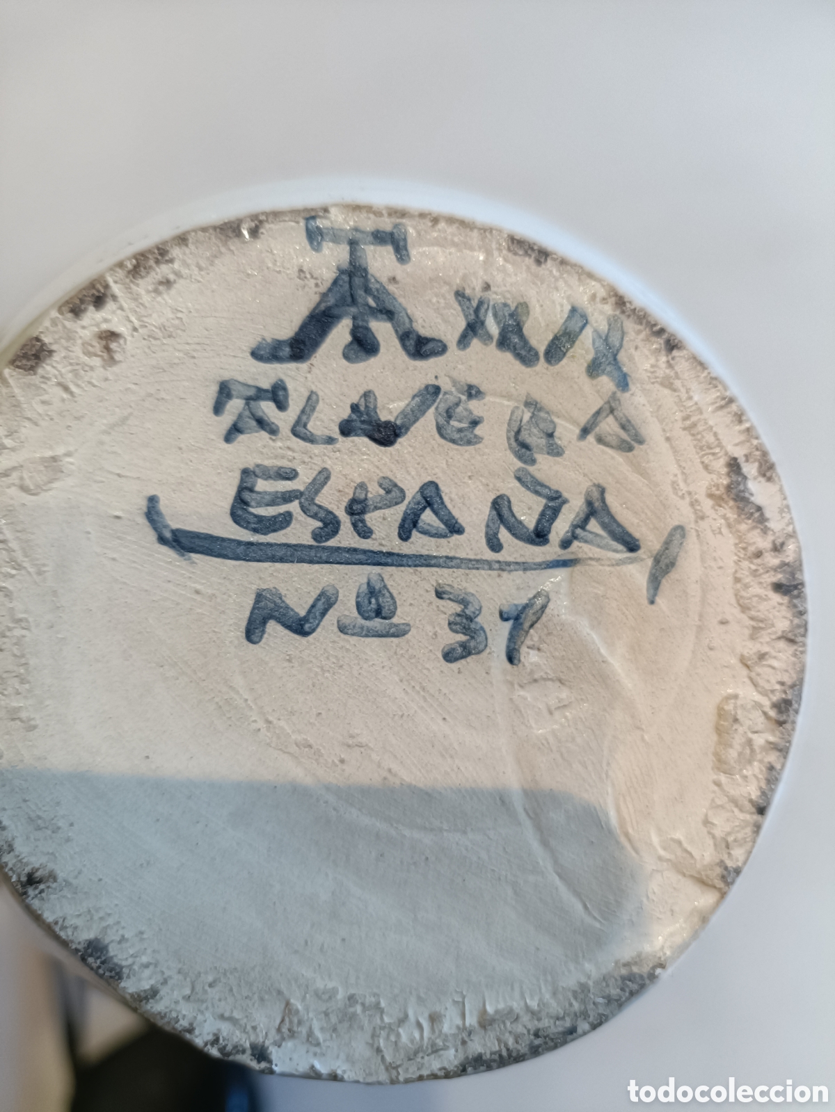 Antig&uuml;edades: Jarra antigua decorada Tlavera - Foto 2