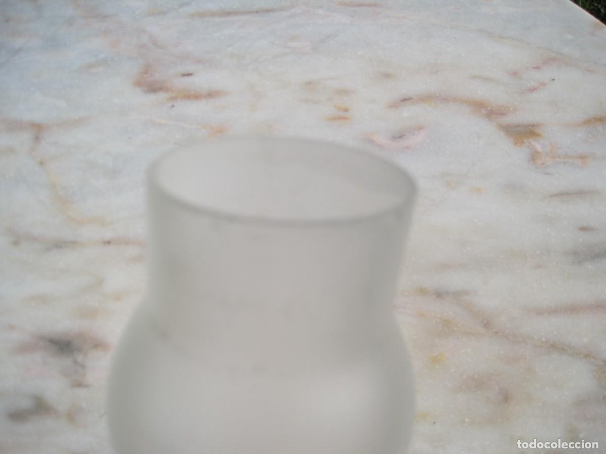 Antig&uuml;edades: TULIPA DE CRISTAL PARA QUINQU&Eacute; - Foto 4