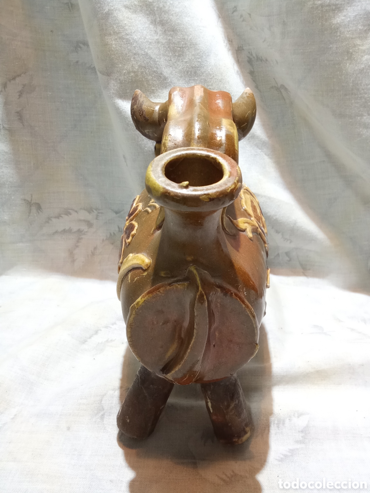 Antig&uuml;edades: BONITO TORO DE CER&Aacute;MICA - Foto 3