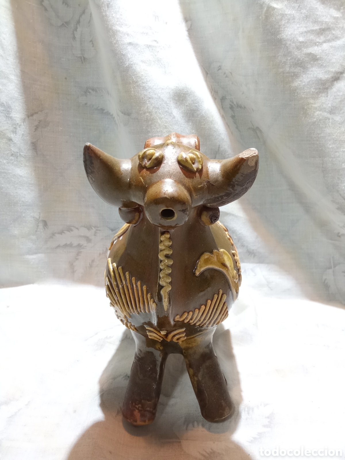 Antig&uuml;edades: BONITO TORO DE CER&Aacute;MICA - Foto 5