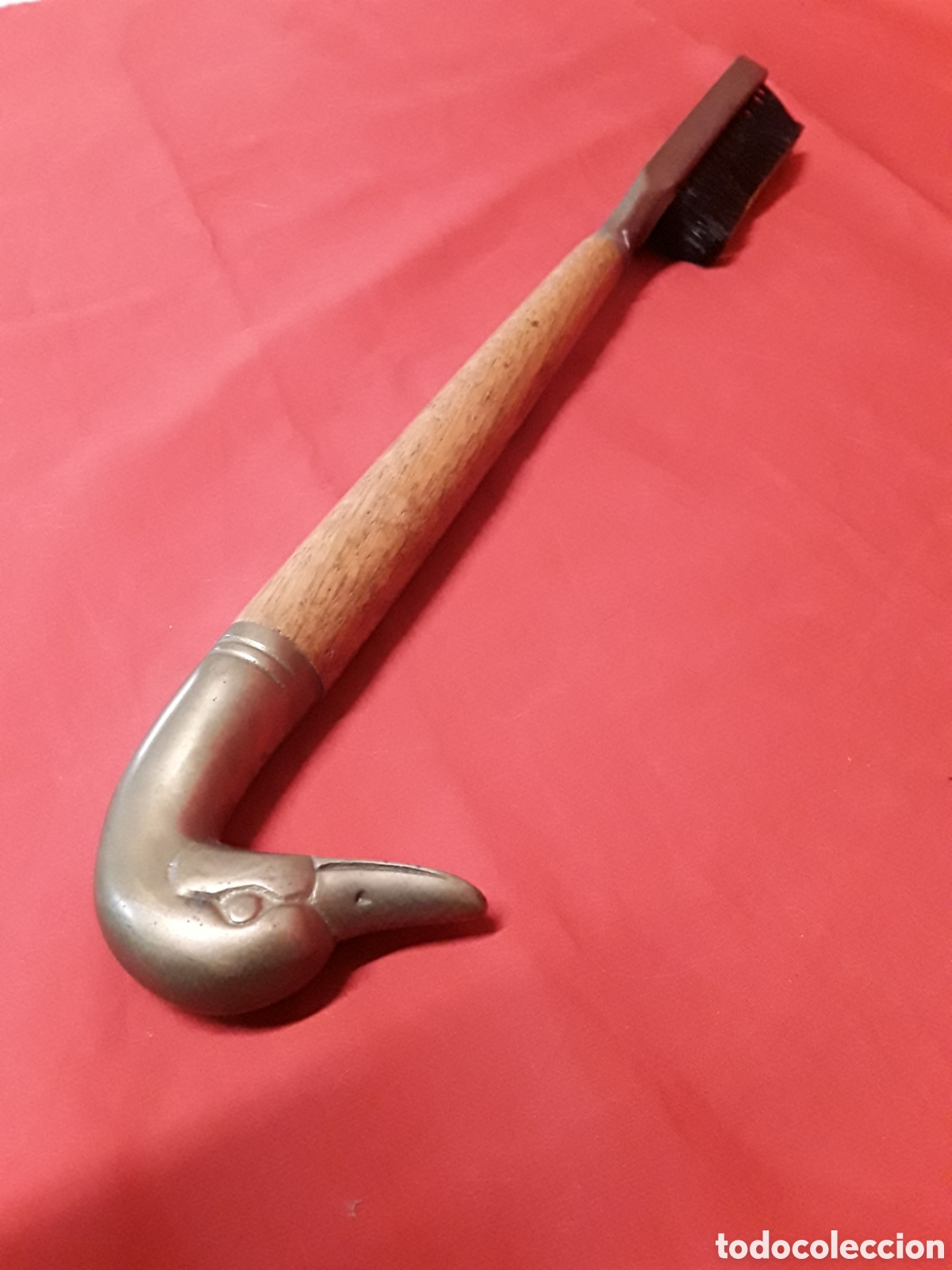 Antig&uuml;edades: ANTIGUO CEPILLO CABEZA DE PATO EN BRONCE - Foto 1