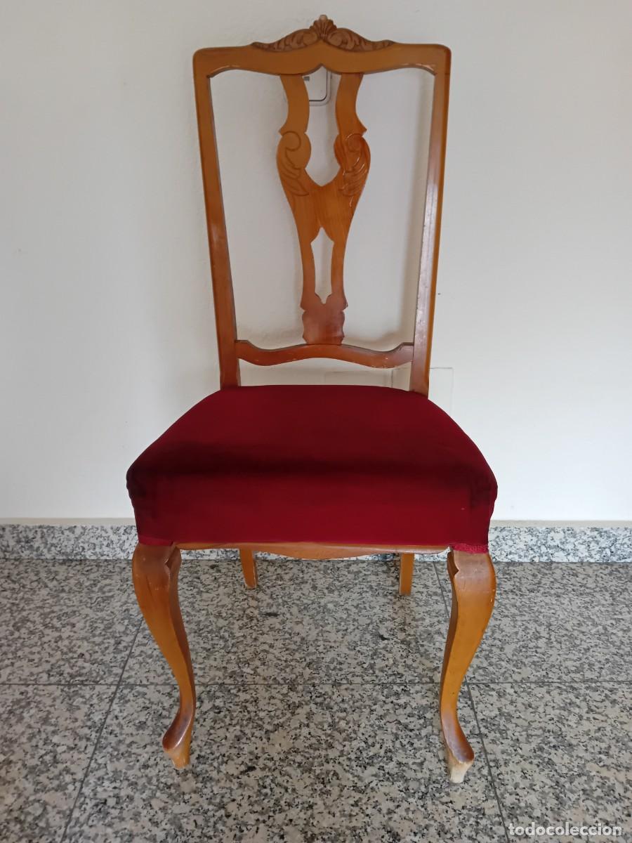 Antig&uuml;edades: Silla d&eacute;cada de los setenta, madera de haya - Foto 1