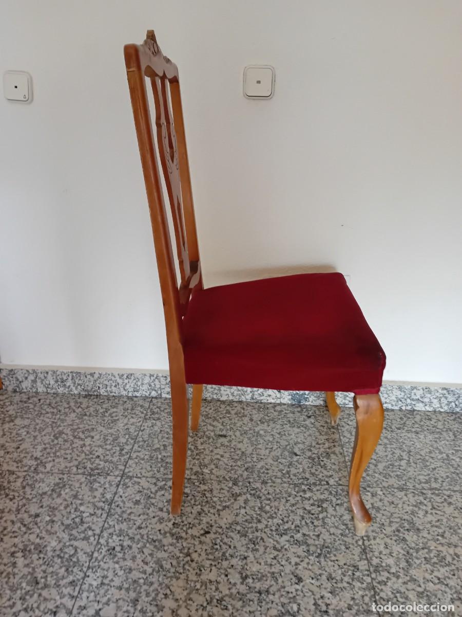 Antig&uuml;edades: Silla d&eacute;cada de los setenta, madera de haya - Foto 2