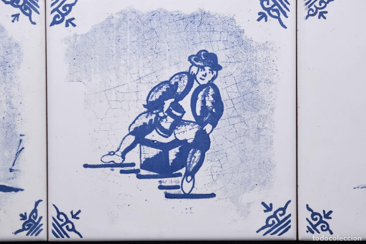 Antig&uuml;edades: Azulejos antiguos pintados - Foto 3