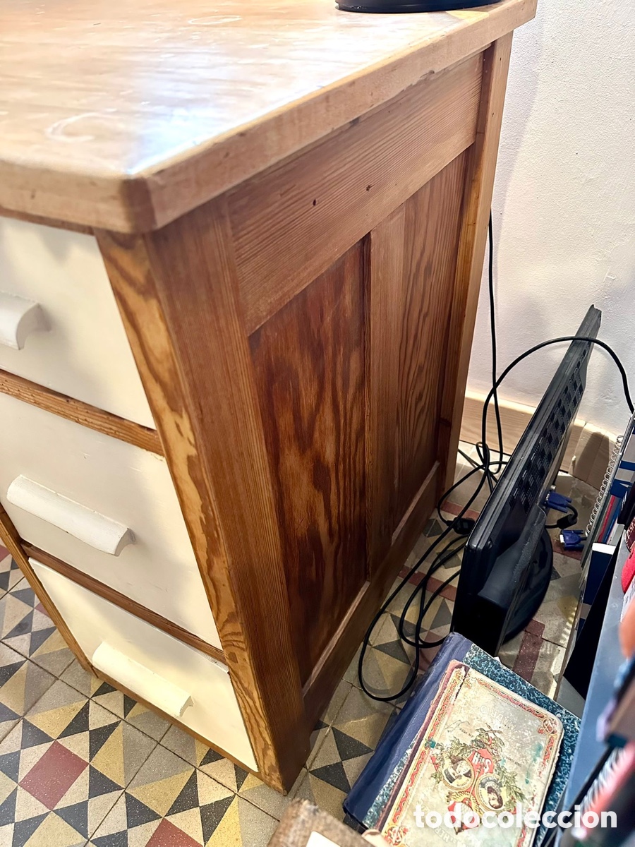Antig&uuml;edades: Mesa de escritorio principios SXX - Foto 7