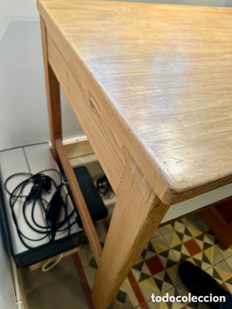 Antig&uuml;edades: Mesa de escritorio principios SXX - Foto 8