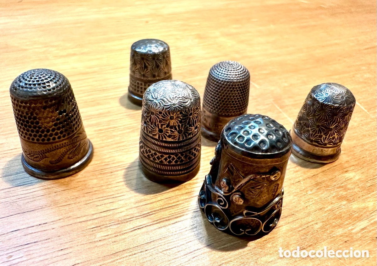 Antig&uuml;edades: Colecci&oacute;n dedales de plata SXVIII - Foto 3