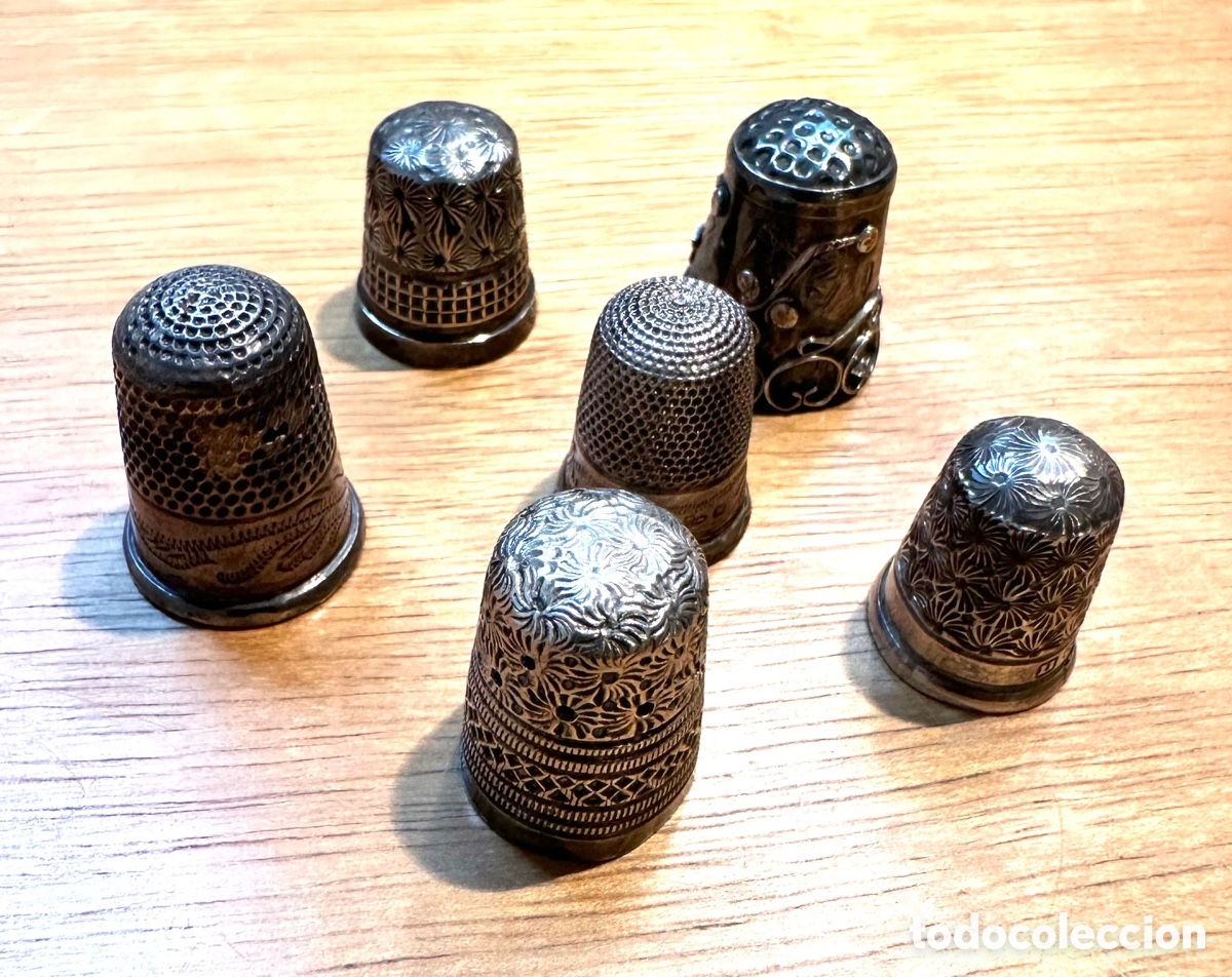 Antig&uuml;edades: Colecci&oacute;n dedales de plata SXVIII - Foto 1