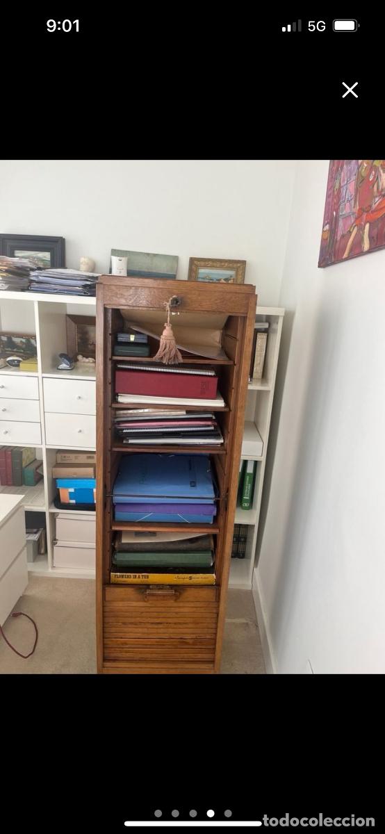 Antig&uuml;edades: Mueble de roble con persiana - Foto 4