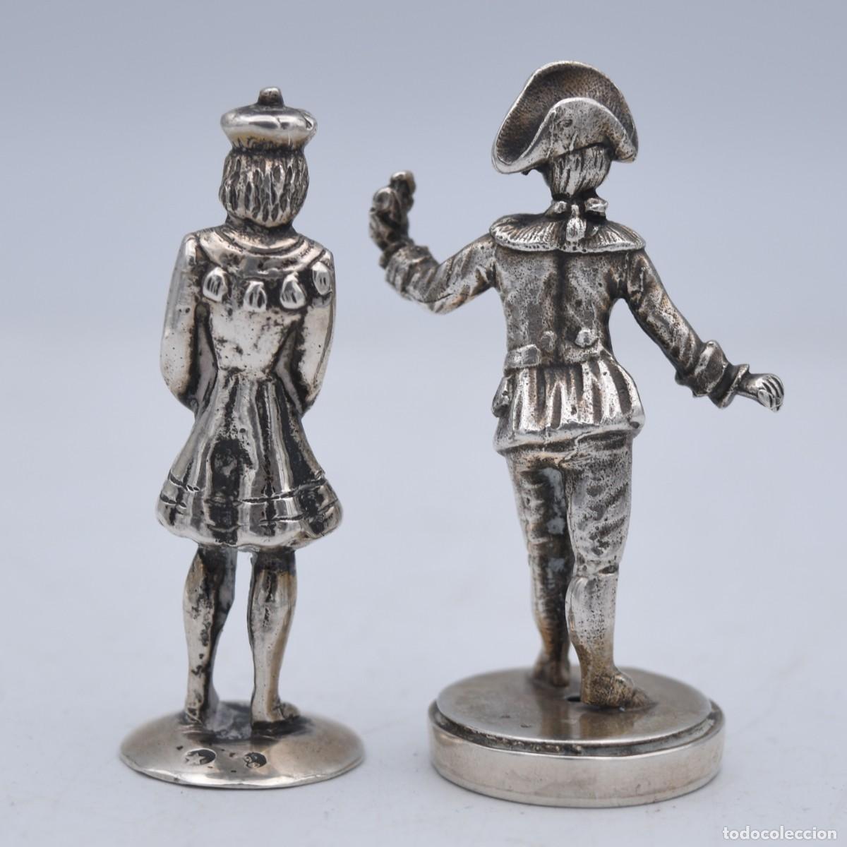 Antig&uuml;edades: Esculturas de plata - Noble y paje - Foto 5