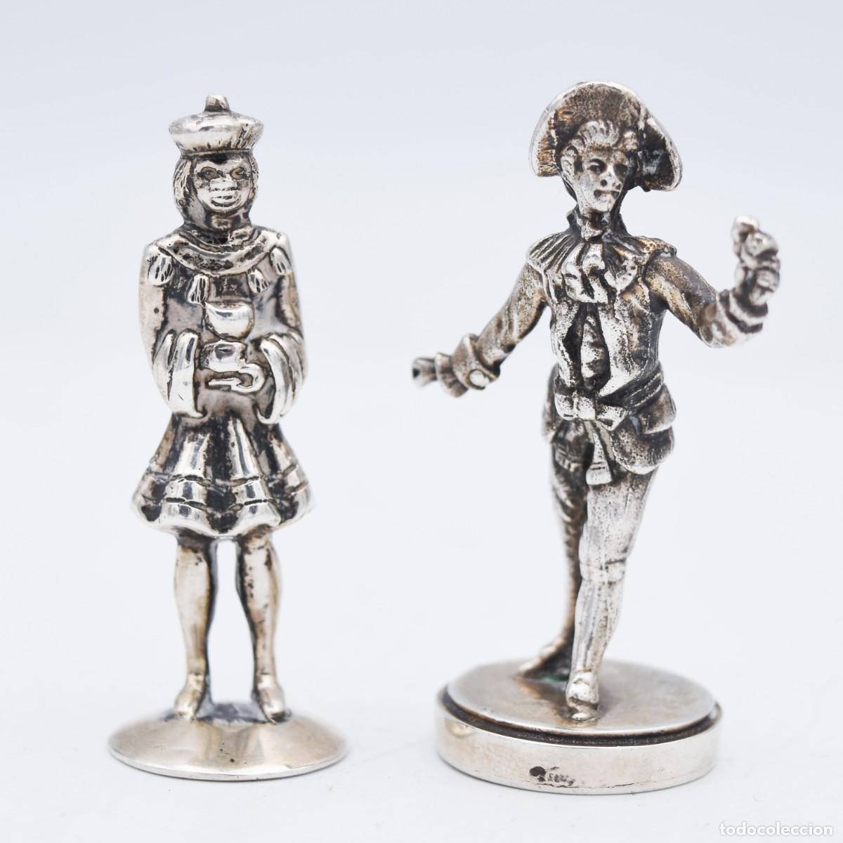 Antig&uuml;edades: Esculturas de plata - Noble y paje - Foto 7