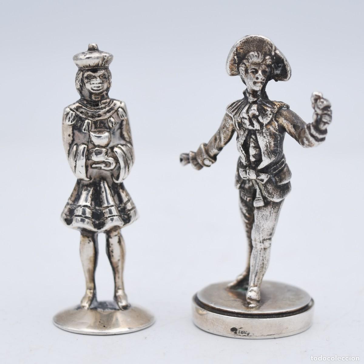 Antig&uuml;edades: Esculturas de plata - Noble y paje - Foto 8