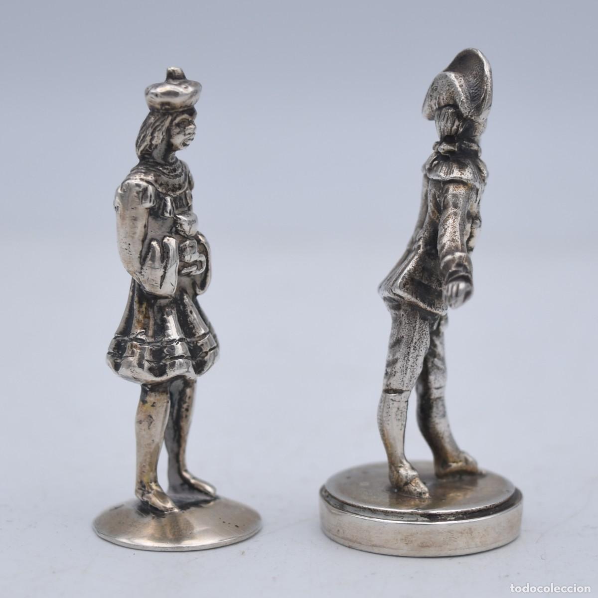 Antig&uuml;edades: Esculturas de plata - Noble y paje - Foto 11