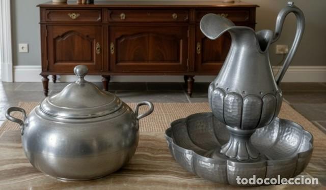 Antig&uuml;edades: Aguamanil Jofaina Y Sopera - Foto 1