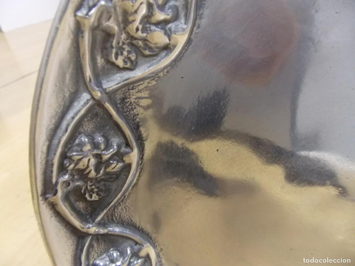 Antig&uuml;edades: PLATO DE ESTA&Ntilde;O CON SOPORTE DE 38 CM (44622) - Foto 2