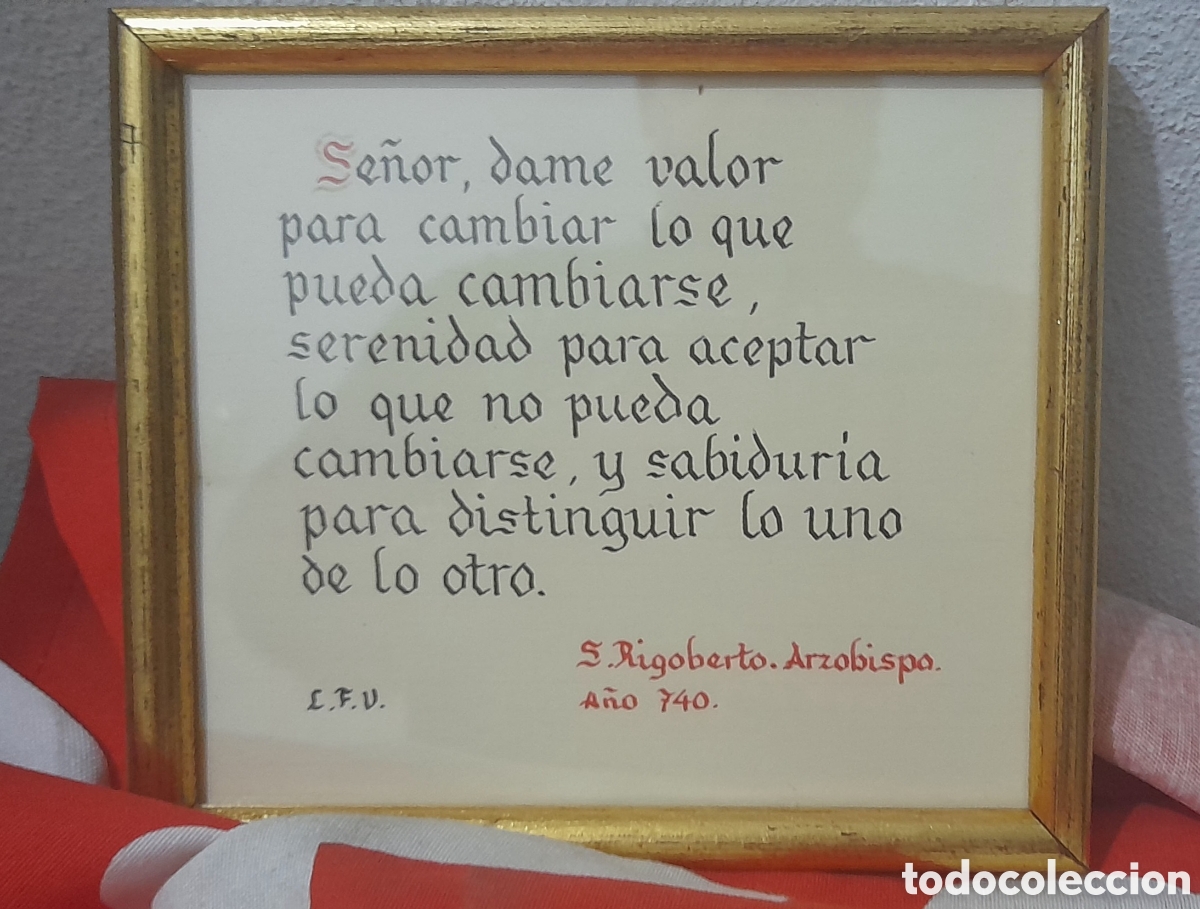 Antig&uuml;edades: Leyenda frase enmarcada - Foto 1