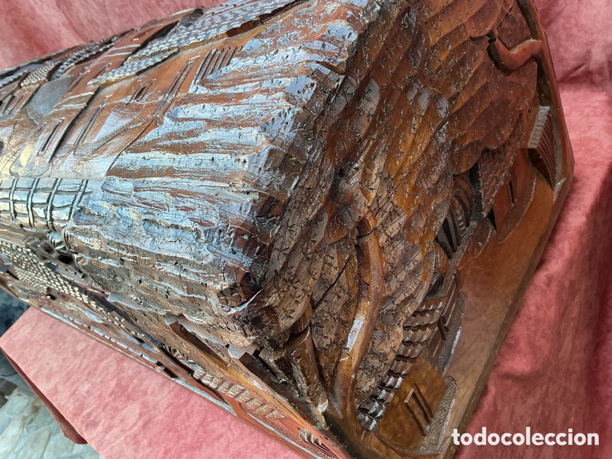 Antig&uuml;edades: Antiguo ba&uacute;l de madera - Foto 3