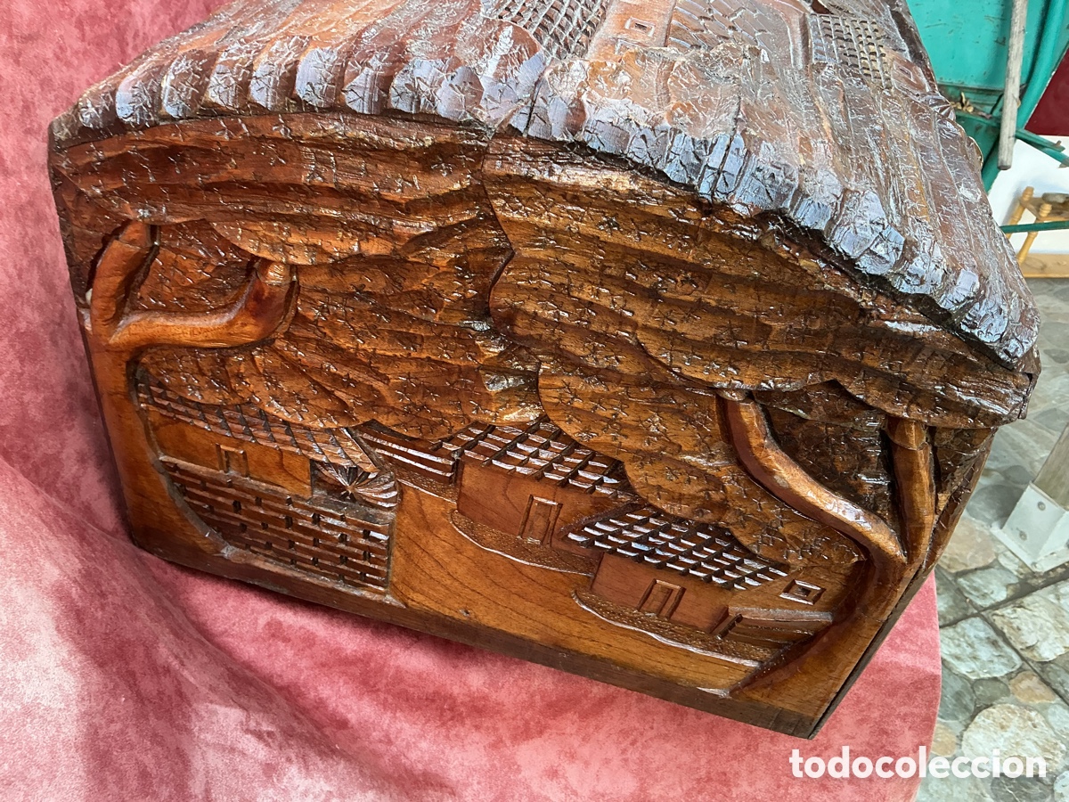 Antig&uuml;edades: Antiguo ba&uacute;l de madera - Foto 4