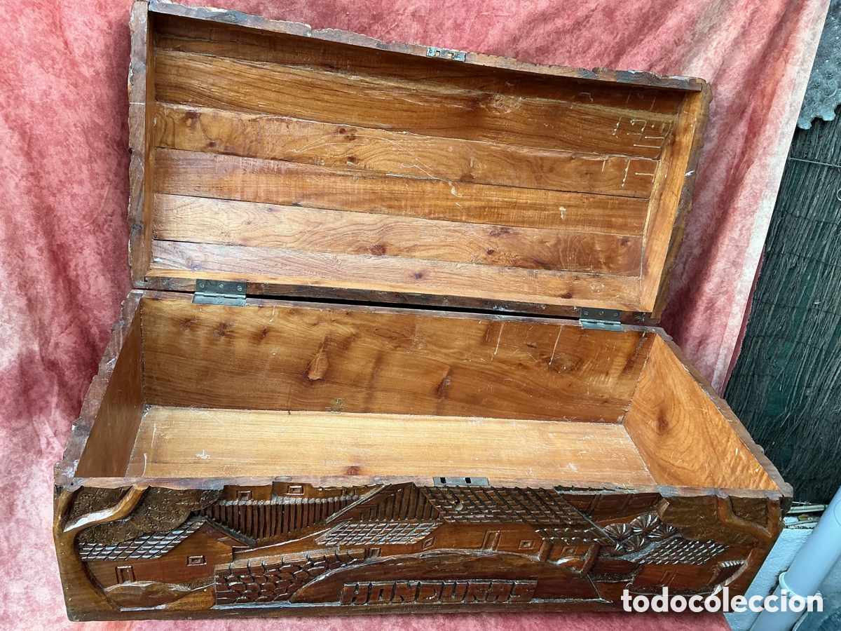 Antig&uuml;edades: Antiguo ba&uacute;l de madera - Foto 5