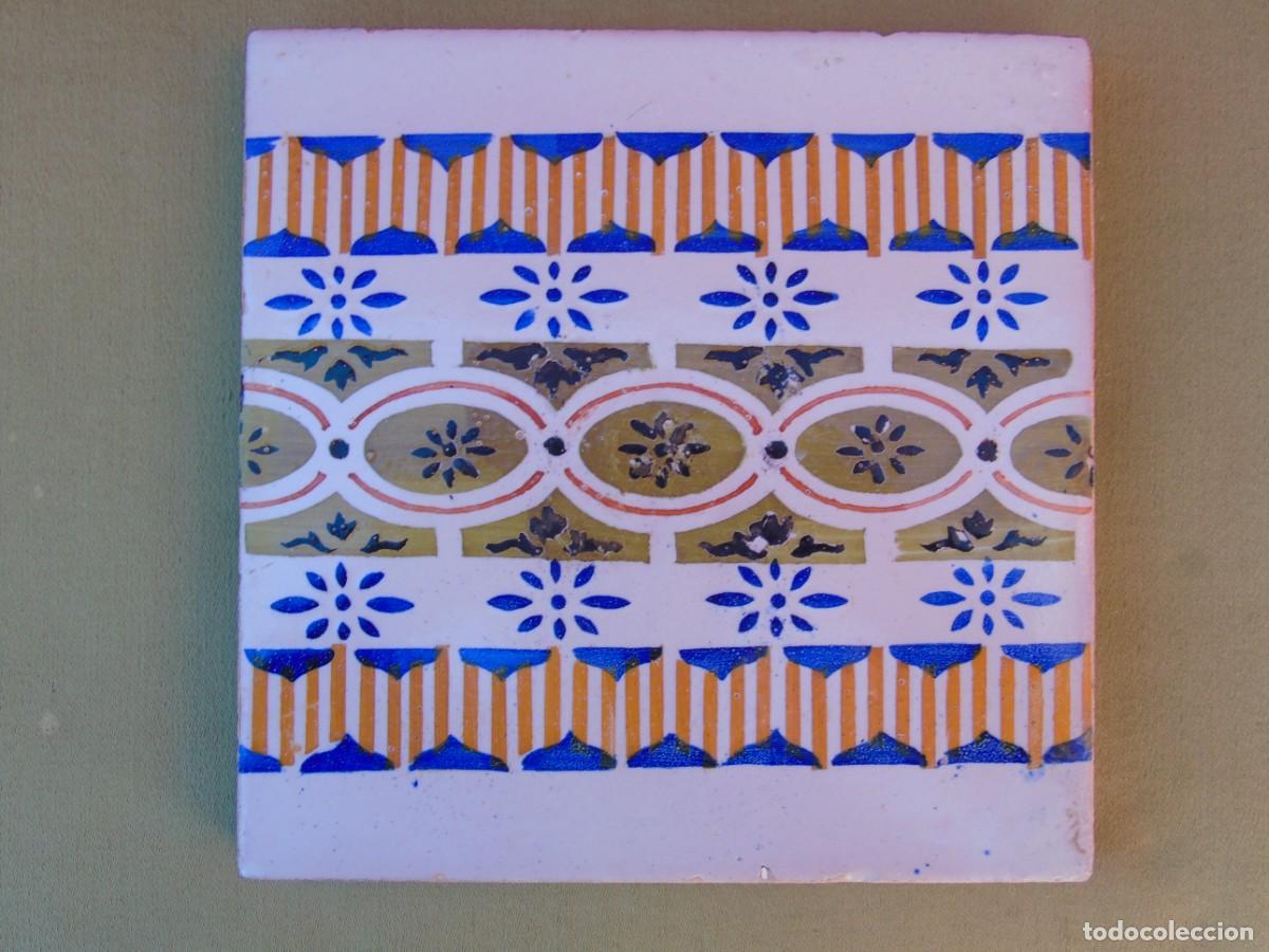 Antig&uuml;edades: ANTIGUO AZULEJO DE COLORES. - Foto 1