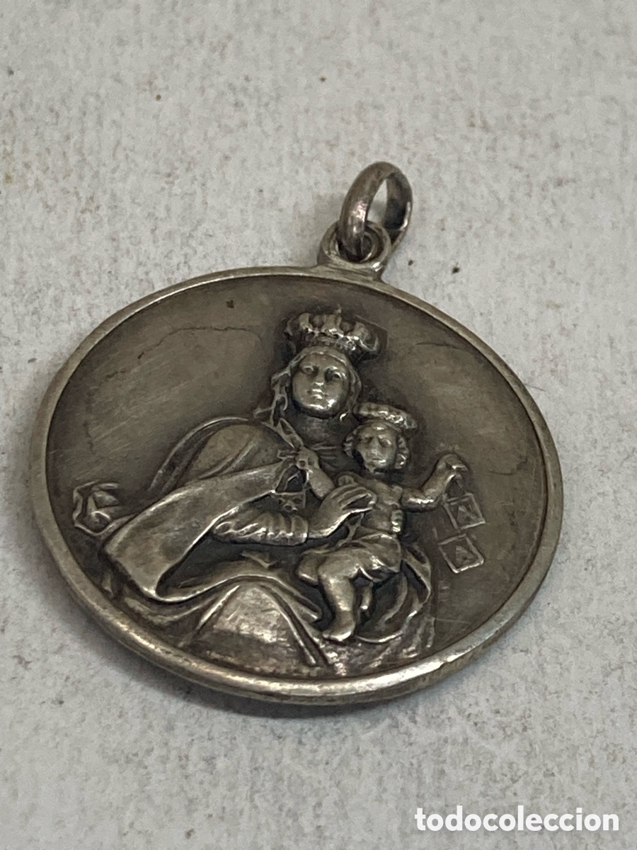 Antig&uuml;edades: Medalla de plata religiosa C420 - Foto 2