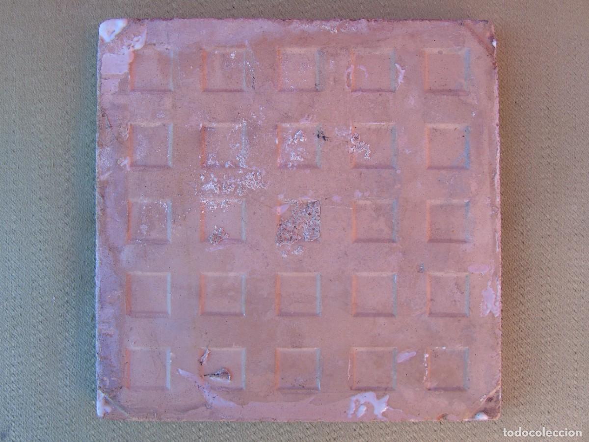 Antig&uuml;edades: ANTIGUO AZULEJO GRECA SIMPLE, AZUL Y BLANCO. - Foto 2