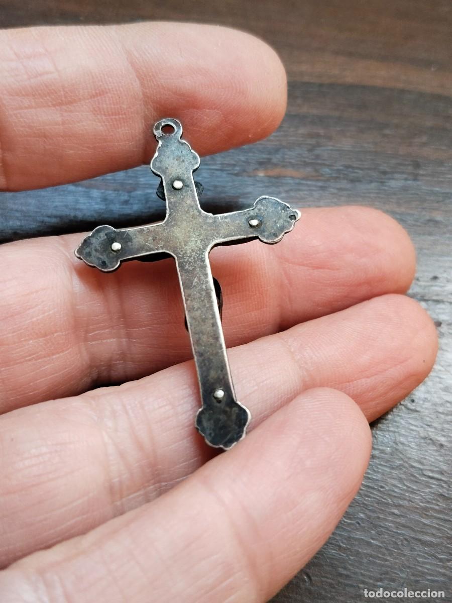 Antig&uuml;edades: Antiguo Crucifijo en plata. Ver. - Foto 6