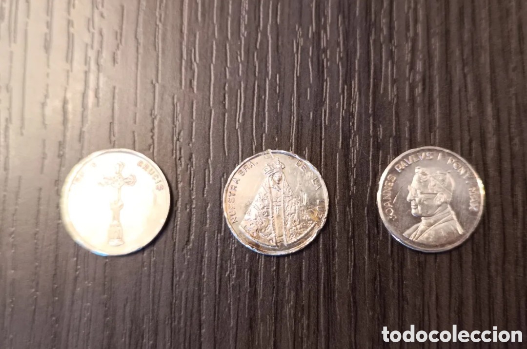 Antig&uuml;edades: Lote 10 Objetos Art&iacute;culos Eclesi&aacute;sticos - Foto 7