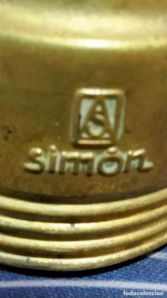 Antig&uuml;edades: antigua lampara de bronce la marca Simon - Foto 5