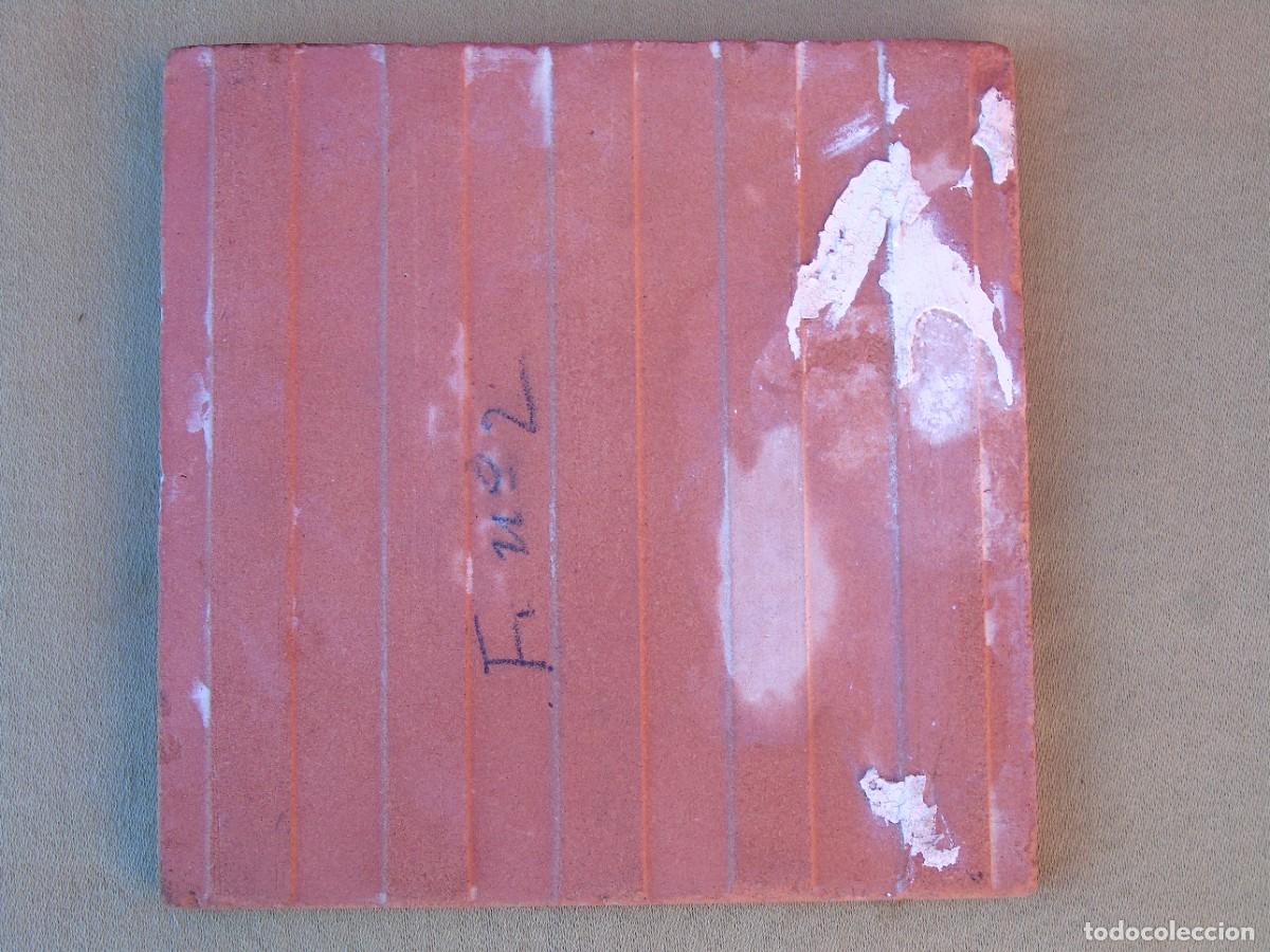 Antig&uuml;edades: AZULEJO MEDIANO. 15CM X 15CM. - Foto 2