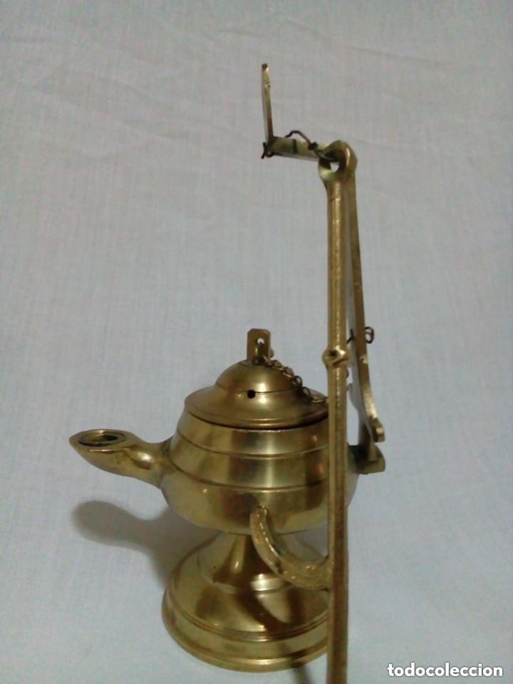 Antig&uuml;edades: CANDIL DE BRONCE-Lampara de Aceite - Foto 3
