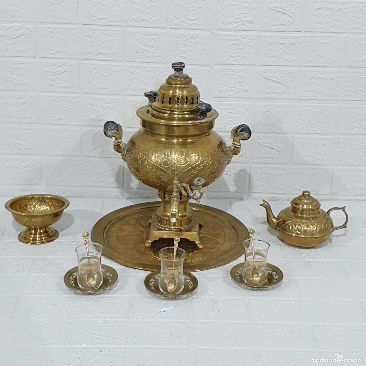 Antig&uuml;edades: Samovar y accesorios a juego - Foto 1