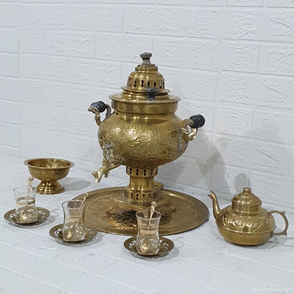 Antig&uuml;edades: Samovar y accesorios a juego - Foto 2