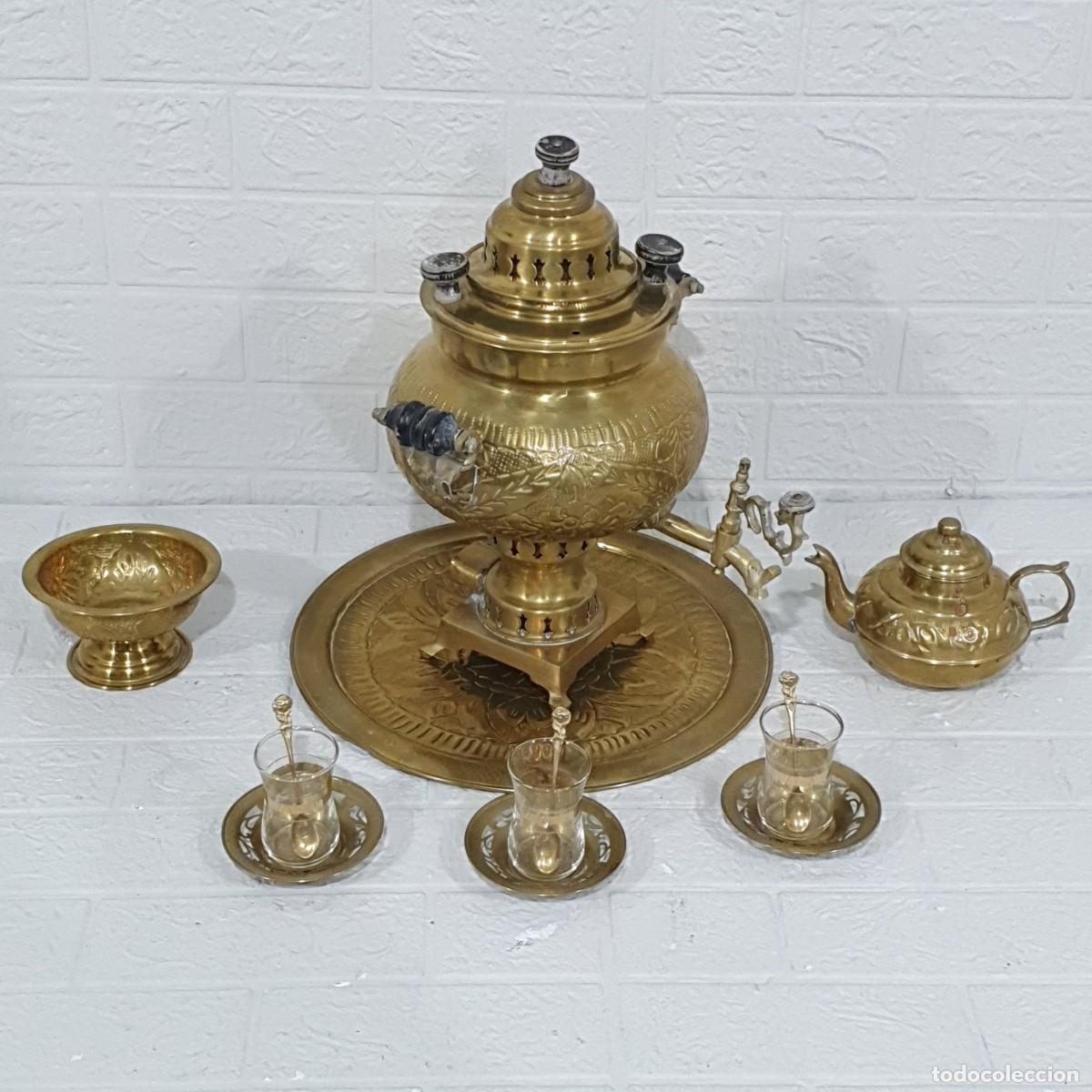 Antig&uuml;edades: Samovar y accesorios a juego - Foto 3