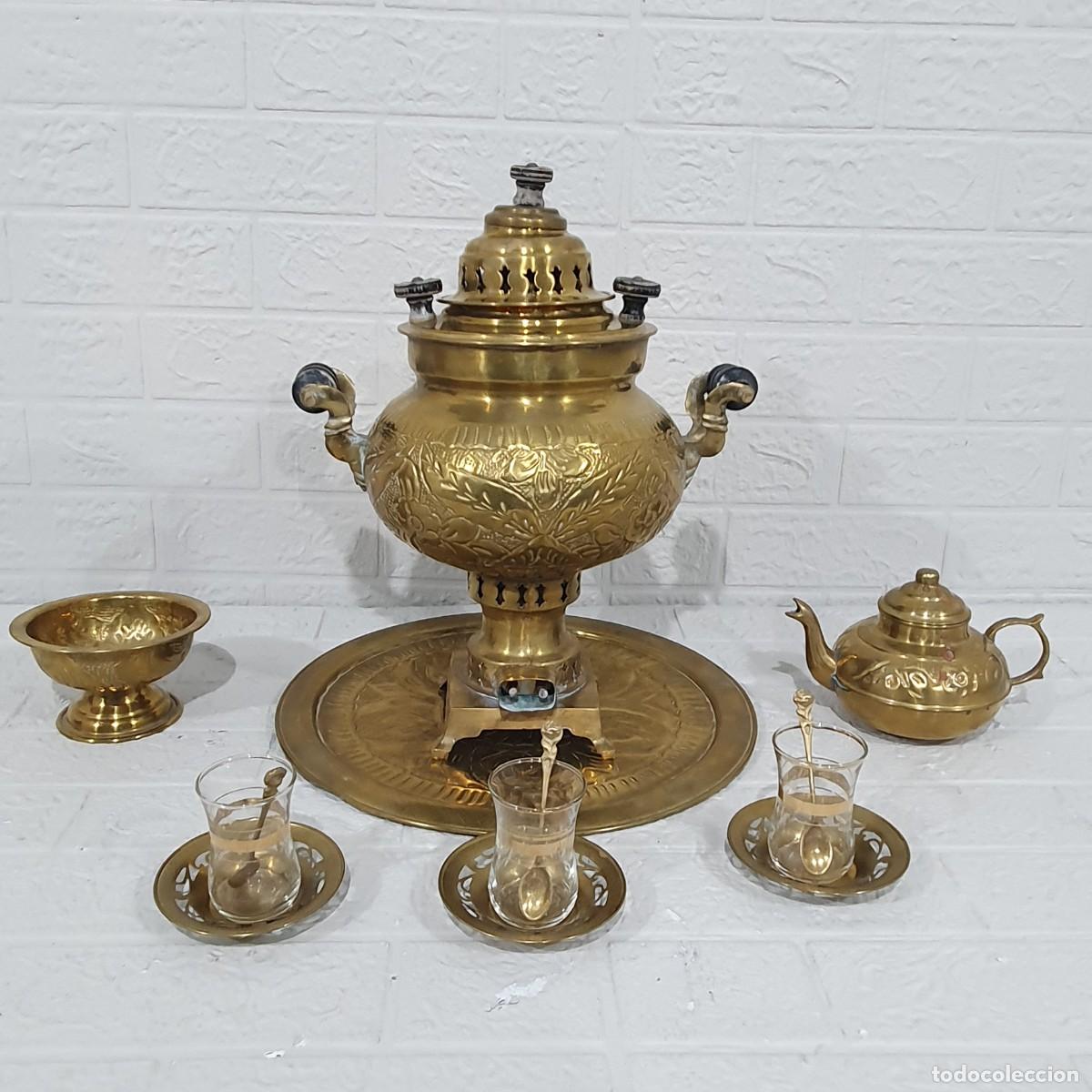Antig&uuml;edades: Samovar y accesorios a juego - Foto 5