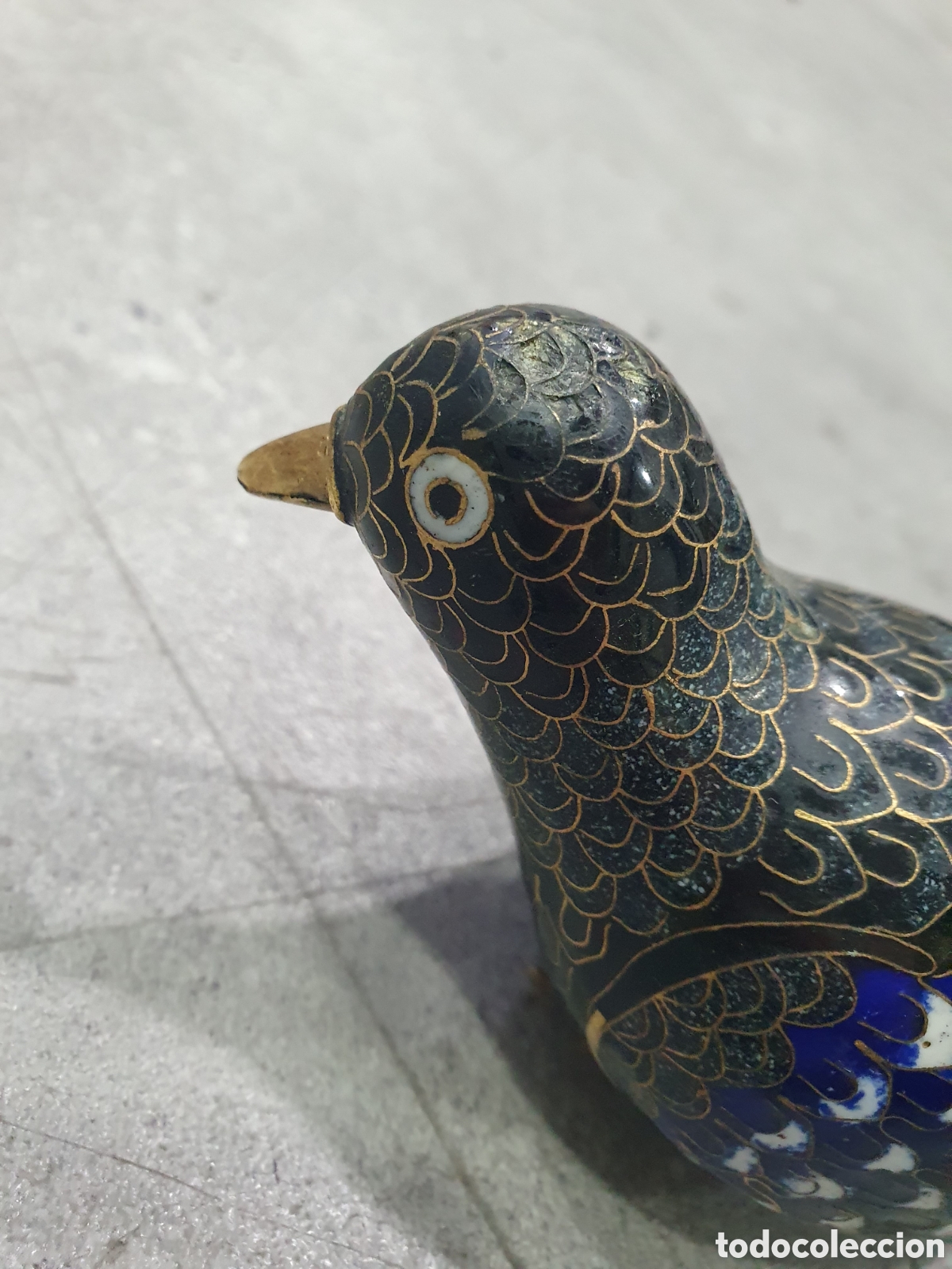 Antig&uuml;edades: Pato en Cloisonn&eacute;. (L91) - Foto 2