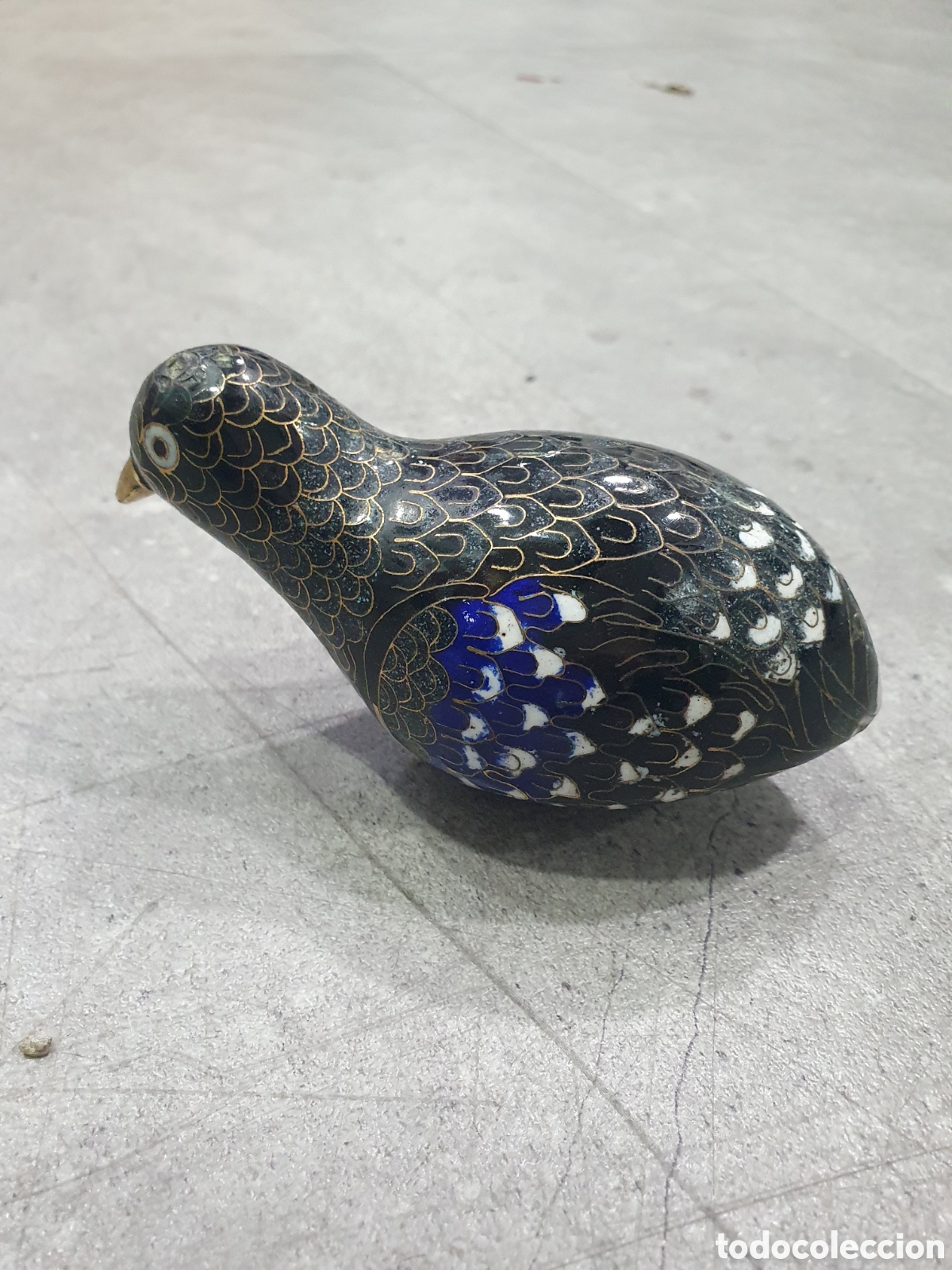 Antig&uuml;edades: Pato en Cloisonn&eacute;. (L91) - Foto 1