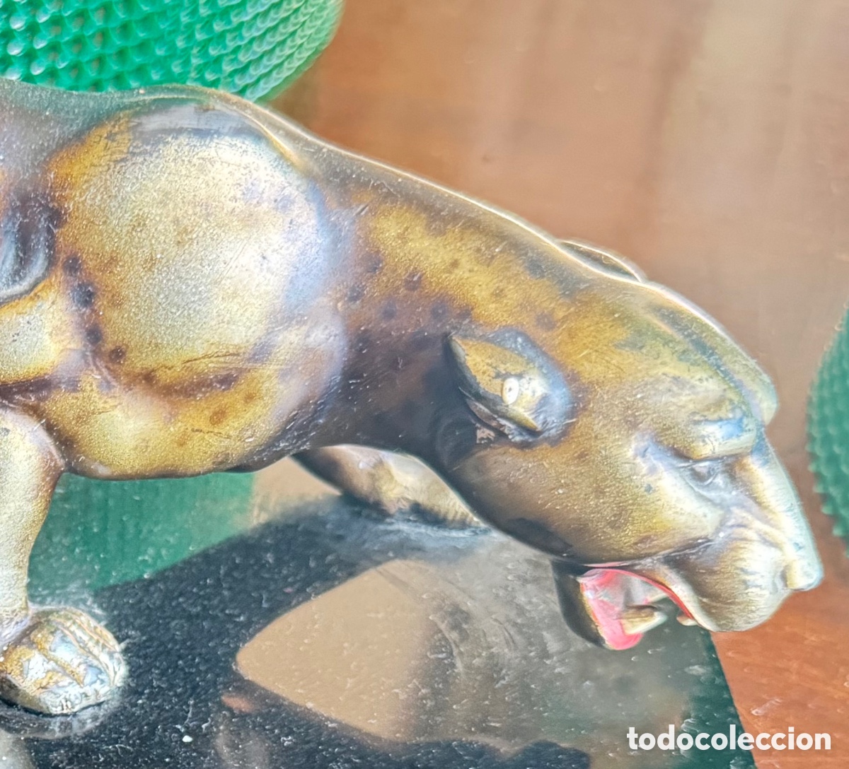 Antig&uuml;edades: Antigua pantera de bronce art d&eacute;co - Foto 2