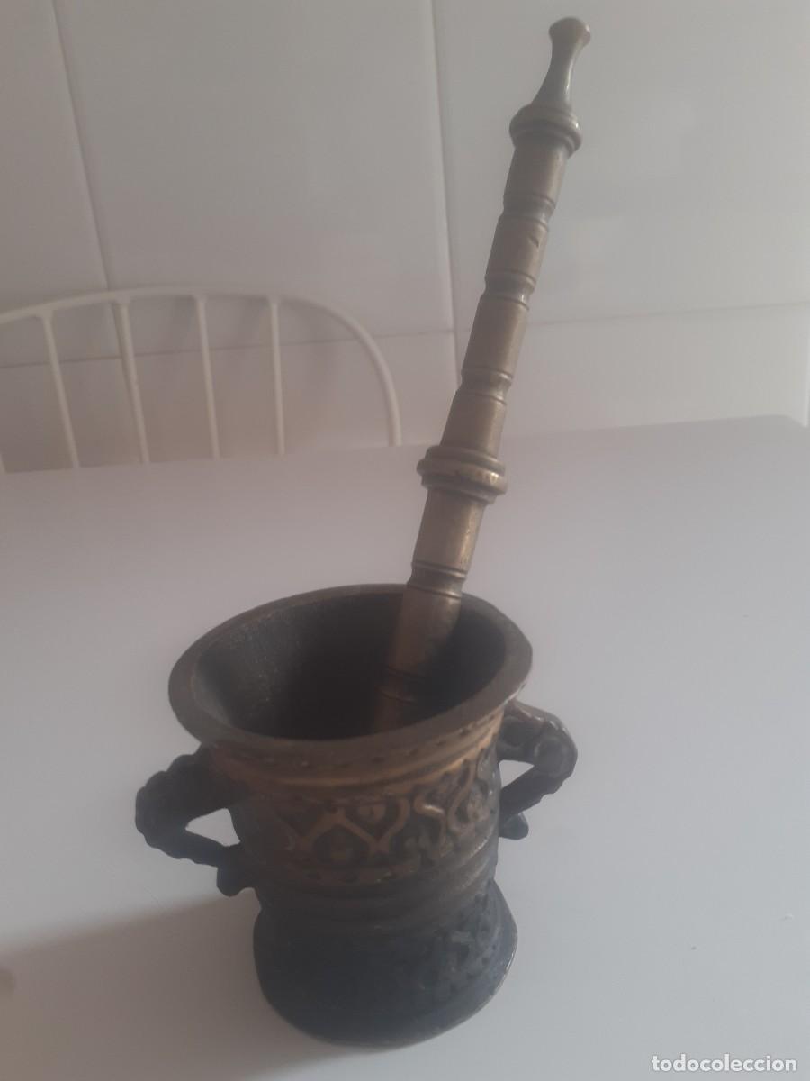 Antig&uuml;edades: Almirez, mortero en bronce - Foto 5